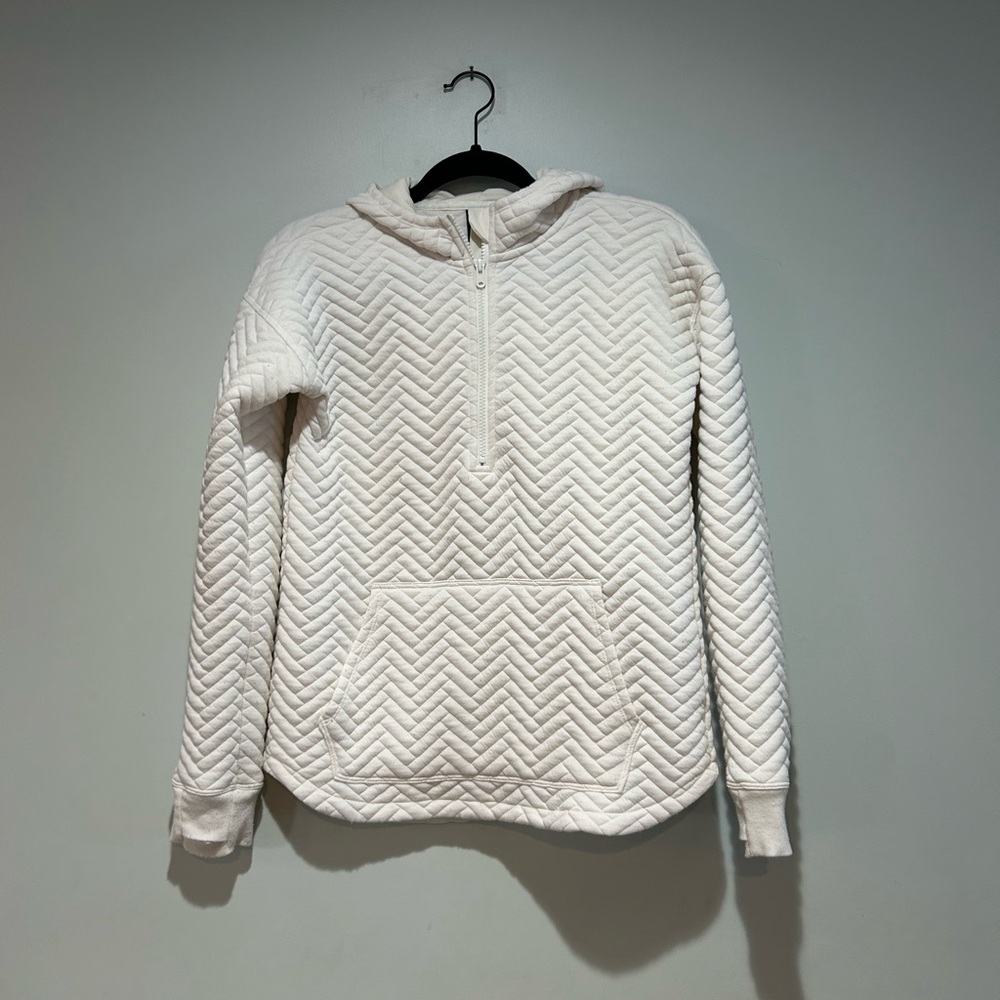 Ideology Off-White Quilted Top